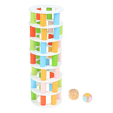 Maxbell Wooden Stacking Pisa Tower Building Blocks Baby Toddler Toy Kid Balance Game