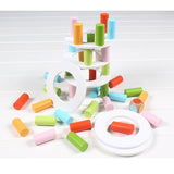 Maxbell Wooden Stacking Pisa Tower Building Blocks Baby Toddler Toy Kid Balance Game