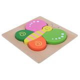 Maxbell Cartoon Cognitive Wooden Jigsaw Puzzles Kids Baby Educational Toy Butterfly