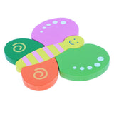 Maxbell Cartoon Cognitive Wooden Jigsaw Puzzles Kids Baby Educational Toy Butterfly
