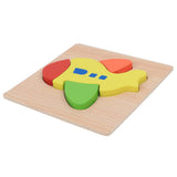 Maxbell Cartoon Cognitive Wooden Jigsaw Puzzles Kids Baby Educational Toy Airplane