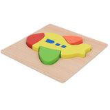 Maxbell Cartoon Cognitive Wooden Jigsaw Puzzles Kids Baby Educational Toy Airplane