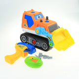 Maxbell Take Apart Toy RC Engineering Car w/ Drill Tool Assemble Kits Bulldozer