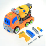 Maxbell DIY Disassembly Engineering Vehicles Tools Nuts Toy Set Cement Mixer