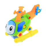 Maxbell DIY Disassembly Engineering Vehicles Tools Nuts Toy Set Helicopter