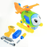 Maxbell DIY Disassembly Engineering Vehicles Tools Nuts Toy Set Helicopter