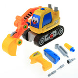 Maxbell DIY Disassembly Engineering Vehicles Tools Nuts Toy Set Excavator
