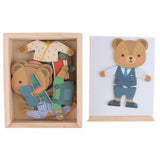 Maxbell Wooden Bear Change Clothes Puzzles Jigsaw Educational Toy Children Kids