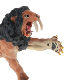 Maxbell Lifelike Wild Animal Model Figure Toy Figurine Home Decor Smilodon