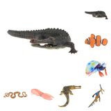 Maxbell Ocean Animal Model Figurines Educational Toys Home Decor Green Crocodile