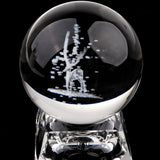 Maxbell 80mm Clear Crystal Ball Photography Prop Table Decoration Elk