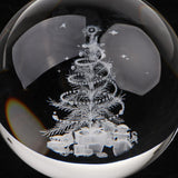 Maxbell 80mm Clear Crystal Ball Photography Prop Table Decoration Christmas Tree