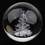 Maxbell 80mm Clear Crystal Ball Photography Prop Table Decoration Christmas Tree