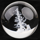 Maxbell 80mm Clear Crystal Ball Photography Prop Table Decoration Christmas Tree