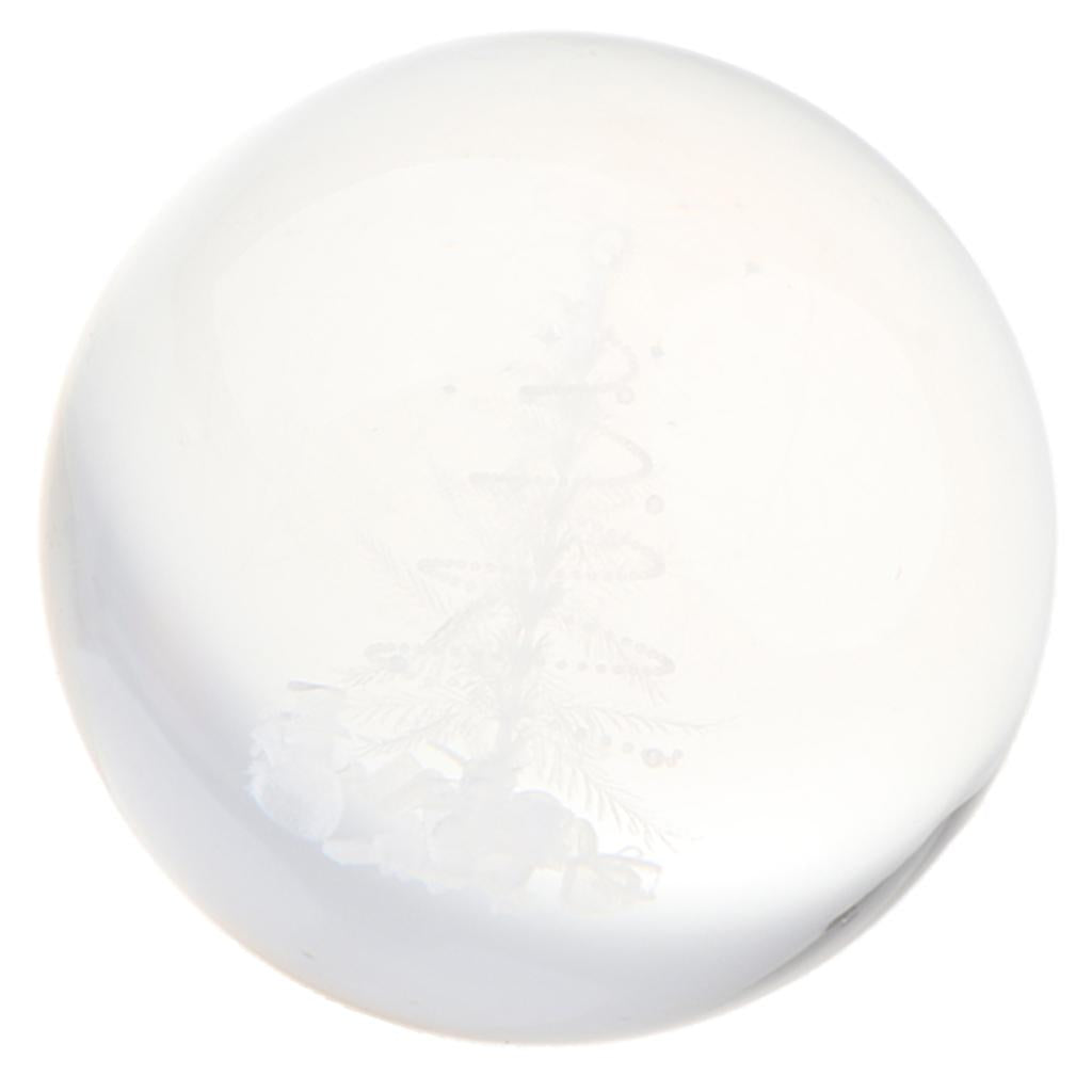 Maxbell 80mm Clear Crystal Ball Photography Prop Table Decoration Christmas Tree