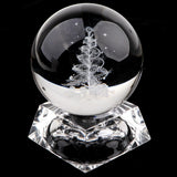 Maxbell 80mm Clear Crystal Ball Photography Prop Table Decoration Christmas Tree