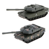 Maxbell 1:43 Pull Back Alloy Die-cast M1A2 Main Battle Tank Model Toy Green