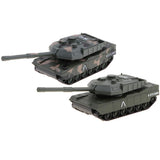 Maxbell 1:43 Pull Back Alloy Die-cast M1A2 Main Battle Tank Model Toy Green