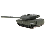 Maxbell 1:43 Pull Back Alloy Die-cast M1A2 Main Battle Tank Model Toy Green