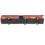Maxbell 1:64 Scale Alloy Pull Back Vehicle Bus Diecast Toy Gift for Kids Red