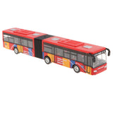 Maxbell 1:64 Scale Alloy Pull Back Vehicle Bus Diecast Toy Gift for Kids Red