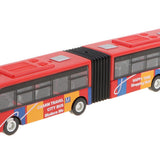 Maxbell 1:64 Scale Alloy Pull Back Vehicle Bus Diecast Toy Gift for Kids Red