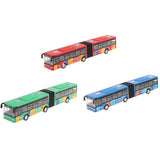 Maxbell 1:64 Scale Alloy Pull Back Vehicle Bus Diecast Toy Gift for Kids Red