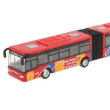 Maxbell 1:64 Scale Alloy Pull Back Vehicle Bus Diecast Toy Gift for Kids Red