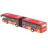 Maxbell 1:64 Scale Alloy Pull Back Vehicle Bus Diecast Toy Gift for Kids Red