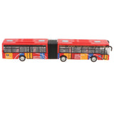 Maxbell 1:64 Scale Alloy Pull Back Vehicle Bus Diecast Toy Gift for Kids Red