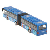 Maxbell 1:64 Scale Alloy Pull Back Vehicle Bus Diecast Toy Gift for Kids Blue