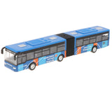 Maxbell 1:64 Scale Alloy Pull Back Vehicle Bus Diecast Toy Gift for Kids Blue
