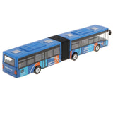 Maxbell 1:64 Scale Alloy Pull Back Vehicle Bus Diecast Toy Gift for Kids Blue