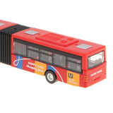 Maxbell 1:64 Scale Alloy Pull Back Vehicle Bus Diecast Toy Gift for Kids Blue