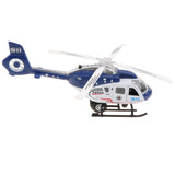 Maxbell Pull Back Plane Model Alloy Musical Lighting Helicopter Toy for Kids Blue