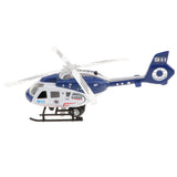 Maxbell Pull Back Plane Model Alloy Musical Lighting Helicopter Toy for Kids Blue