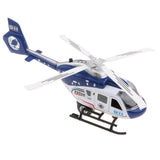 Maxbell Pull Back Plane Model Alloy Musical Lighting Helicopter Toy for Kids Blue