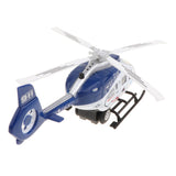 Maxbell Pull Back Plane Model Alloy Musical Lighting Helicopter Toy for Kids Blue