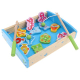 Maxbell 15PCS Toddler Wooden Magnetic Numbers Fishing Game Toy Box Set Play Activity