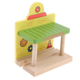 Maxbell Wooden Railway Train Set Building Accessories for Kids Gift Train Station