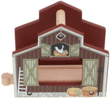 Maxbell Wooden Railway Train Set Building Accessories for Kids Gift Chicken House