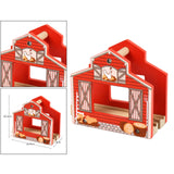 Maxbell Wooden Railway Train Set Building Accessories for Kids Gift Chicken House