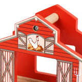 Maxbell Wooden Railway Train Set Building Accessories for Kids Gift Chicken House