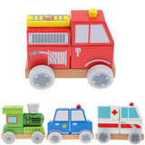 Maxbell Wooden Children's Disassembly Vehicle-Engineering Vehicle Engineering Truck