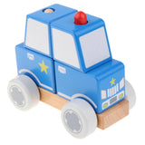 Maxbell Wooden Children's Disassembly Vehicle-Engineering Vehicle Police Car