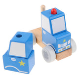 Maxbell Wooden Children's Disassembly Vehicle-Engineering Vehicle Police Car