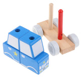 Maxbell Wooden Children's Disassembly Vehicle-Engineering Vehicle Police Car
