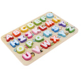 Maxbell Wooden Letter Block Puzzle Alphabet Board Montessori Educational Baby Toys