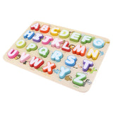 Maxbell Wooden Letter Block Puzzle Alphabet Board Montessori Educational Baby Toys