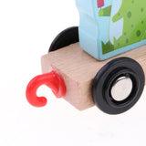 Maxbell Wooden Train Sorting Stacking Block Set for Kid Early Educational Toy Animal